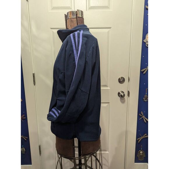 Adidas Fleece Track Jacket w/ Thumb Holes! - Picture 4 of 9